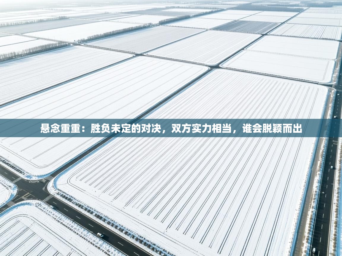 开云官网-悬念重重:胜负未定的对决,双方实力相当,谁会脱颖而出 第2张