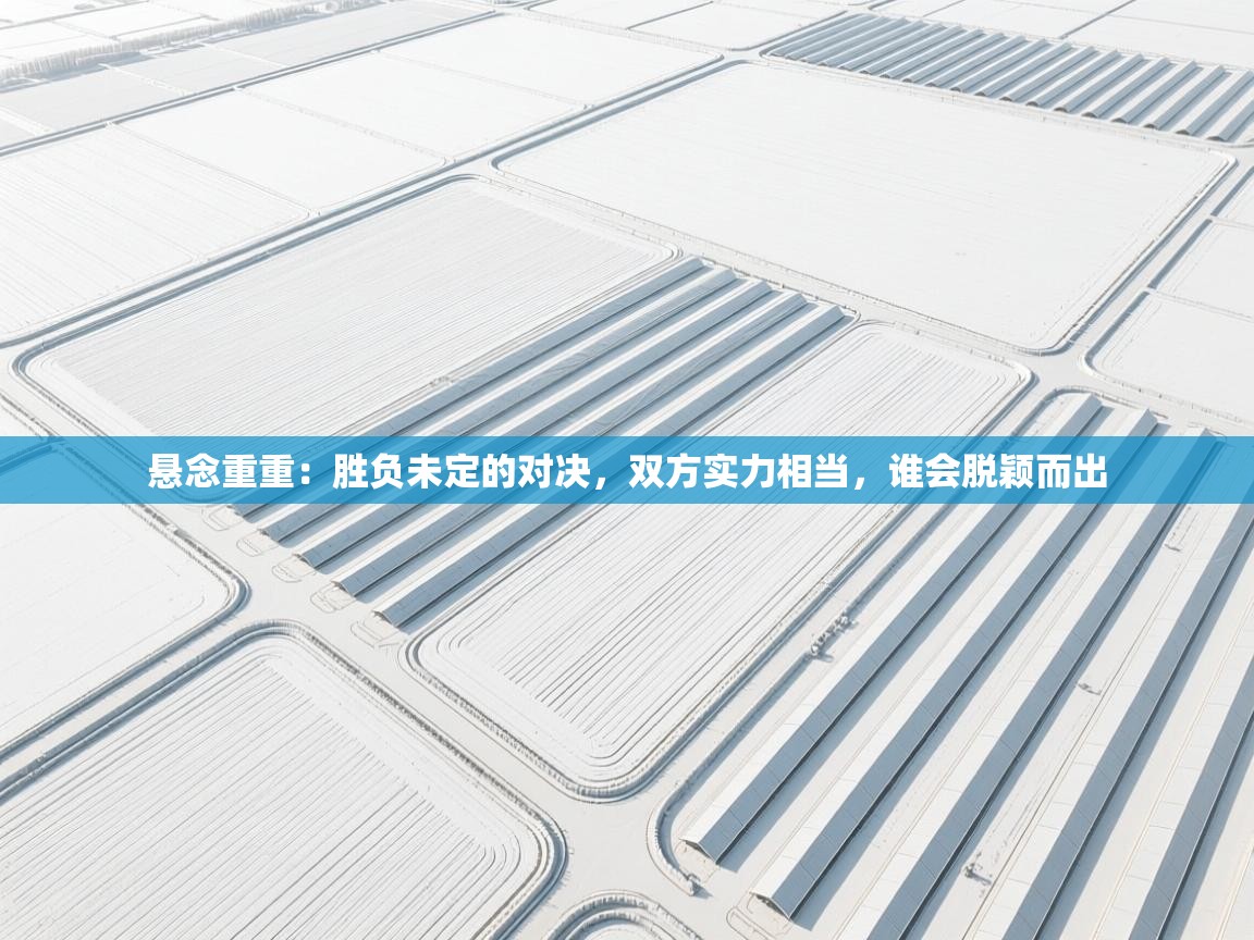 开云官网-悬念重重:胜负未定的对决,双方实力相当,谁会脱颖而出 第4张