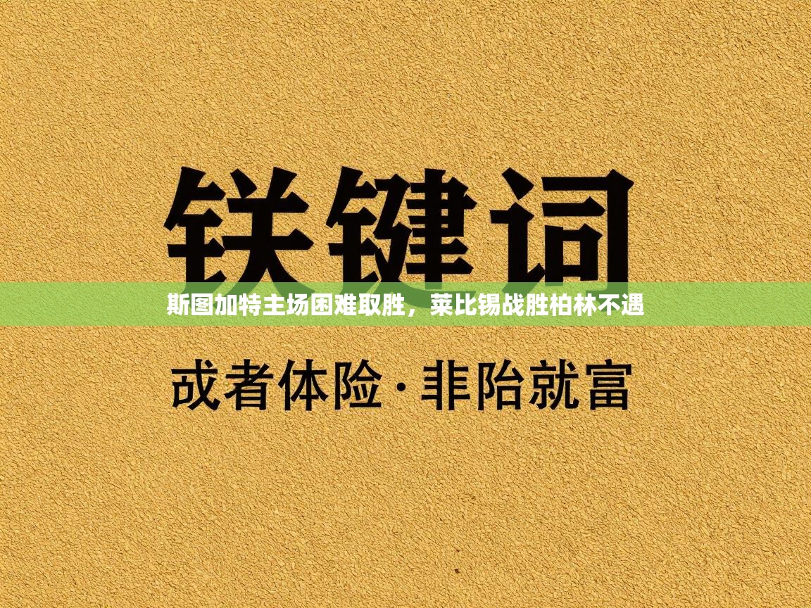 开云体育在线网址-斯图加特主场困难取胜,莱比锡战胜柏林不遇 第3张